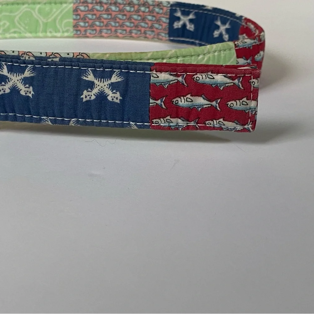 Vineyard Vines Belt Size Large Boy’s D Ring Canvas D-Ring Patchwork Preppy girls